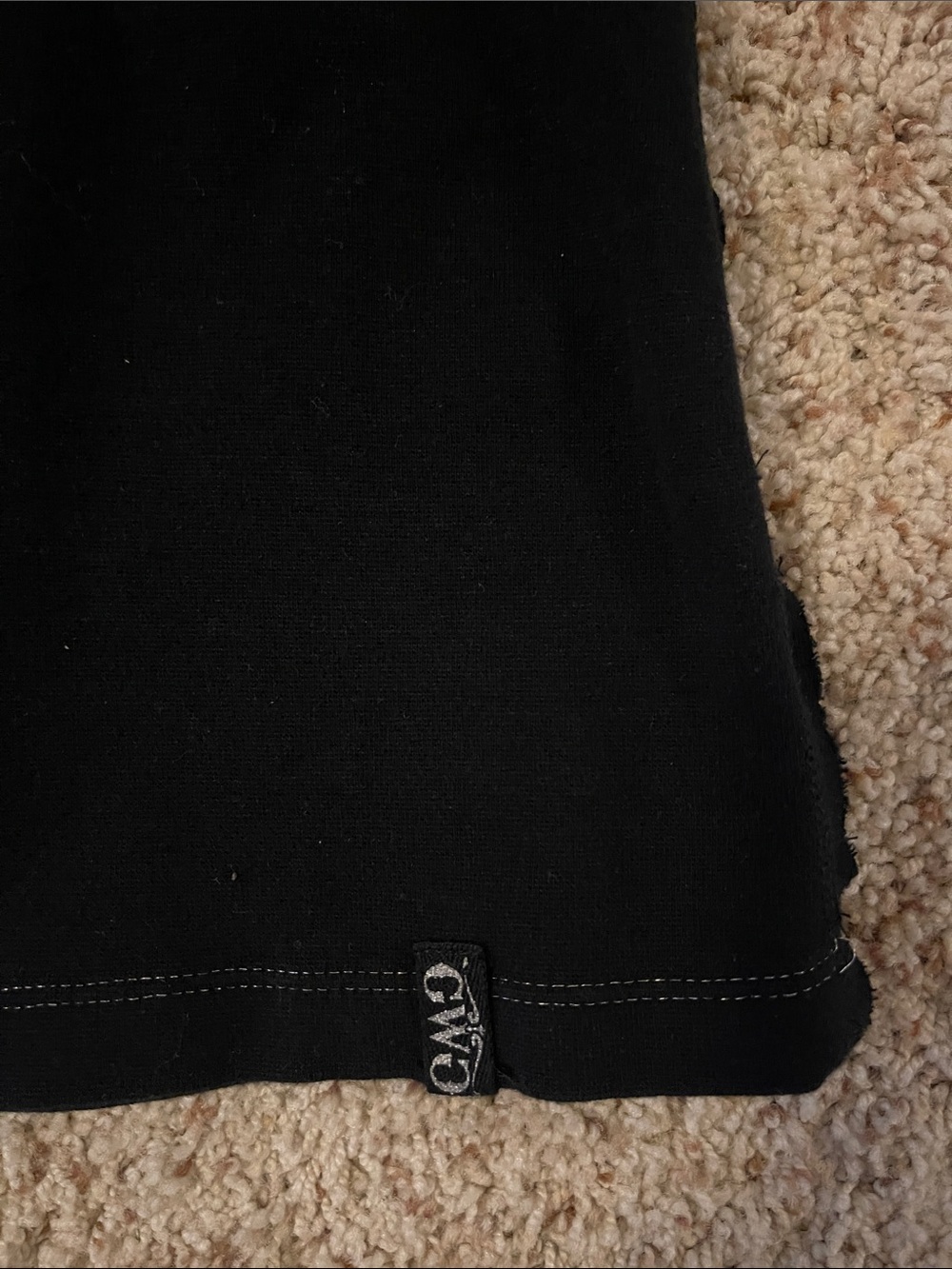 Women's Black Racerback Rhinestone Tank - Picture 3 of 5